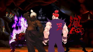 Mugen  Street Fighter  Shin Akuma CVS vs Shin Akuma SFA2 [upl. by Hildegaard458]