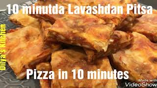 Lavash Pizza in 10 Minutes  10 minutda Lavash Pitsa [upl. by Grof]