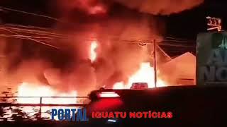 INCÊNDIO DE GRANDE PROPORÇÃO EM IGUATU CEARÁ [upl. by Litman]