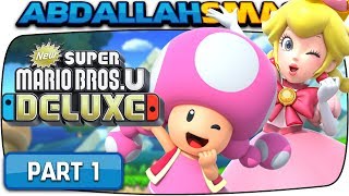 New Super Mario Bros U Deluxe  Acorn Plains 100 Walkthrough Part 1 Nintendo Switch [upl. by Ailuig]