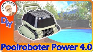 Mein neuer Poolroboter Power 40 erstmalig im Einsatz  Wie sauber wird der Pool   IngosTipps [upl. by Drawets]