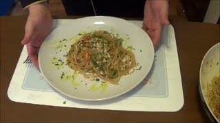 Spaghetti integrali con Alici Capperi e Olive Chef Stefano Barbato [upl. by Birch]