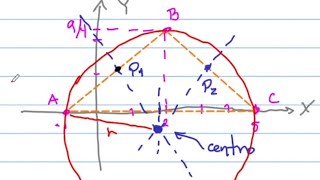 Hallar la ecuación de la circunferencia circunscrita al triángulo [upl. by Assiluy441]