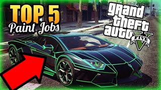 TOP 5 BEST RARE PAINT JOBS IN GTA 5 Matte Pearlescent Combo [upl. by Yenwat67]