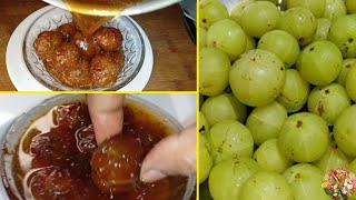 Amla Murabba Recipe  Amla ka Murabba Fayde  Made indian Gooseberry  Amla Banane Ka Tarika  Aiman [upl. by Ynalem]