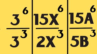 Dividing Exponents  Same BasesSame Variables  Different Variables [upl. by Cardon241]