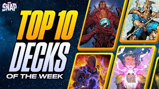 TOP 10 BEST DECKS IN MARVEL SNAP  Weekly Marvel Snap Meta Report 95 [upl. by Ytomit118]