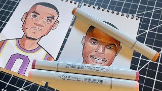 Westbrook Illustrated In CRAZY Art Styles 🔥🏀 [upl. by Elvin491]