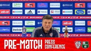 CAGLIARI VS SASSUOLO  MAZZARRI PREMATCH PRESS CONFERENCE LIVE  SERIE A [upl. by Martelle]