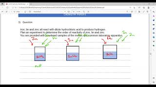 Metals Question 2 and 3 Alternate to practicals IGCSE Chemistry [upl. by Brina]