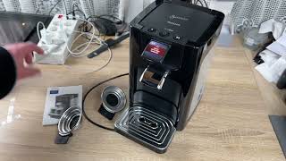 Senseo Quadrante coffee pod machine  Philips Domestic Appliances HD786560 Unboxing amp instructions [upl. by Stahl479]