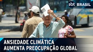 Ansiedade climática afeta brasileiros e aumenta preocupação com desastres  SBT Brasil 140924 [upl. by Nylrehc]