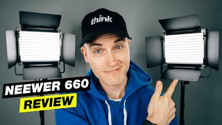 Best Lighting for YouTube Videos Under 150 Neewer 660 LED Panel Review [upl. by Issak]