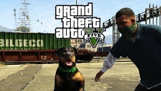 GTA V 3  Treta com os Ballas e Chop Nosso Cachorro GTA 5 em Português PTBR [upl. by Erkan]