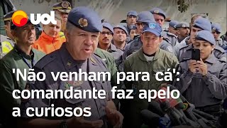 Avião que caiu em Vinhedo Não venham para cá comandante faz apelo a curiosos [upl. by Rowen]