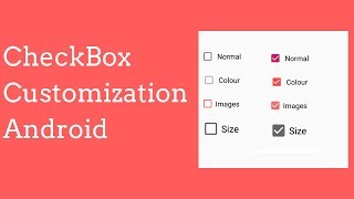 Checkbox Customization Android [upl. by Enerod]