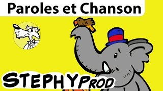 Chanson pour les toutpetits La Marche des Éléphants de Stéphy [upl. by Strephon870]