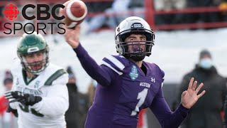 Western Mustangs ride to 2021 Vanier Cup victory over Saskatchewan Huskies  Highlights  CBC Sports [upl. by Nalhsa271]