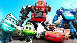 Lightning McQueen TRANSFORMERS in Real Life 2024 disney cars 4 PIXAR [upl. by Kayne]