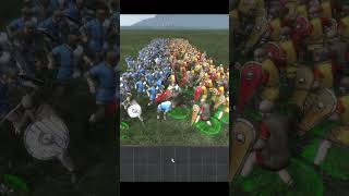 Medieval II Total War 1vs1 Spear Militia vs Town Militia [upl. by Nivar]