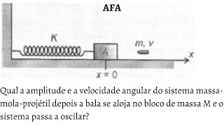 AFA Amplitude e velocidade angular em um sistema massamolaprojétil MHS [upl. by Renner]