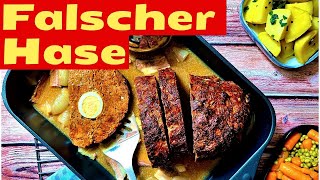 Falscher Hase  Hackbraten mit Ei  Die Frau am Grill [upl. by Idelson905]