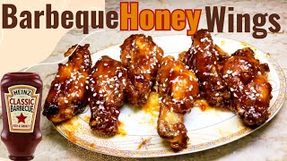 Barbeque Honey Wings  Juicy Honey Barbeque Wings  Saucy Chicken wings  Spicy Chicken Wings [upl. by Gnahk]