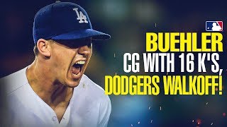 Walker Buehler dominates Rockies with 16 Ks Dodgers walkoff [upl. by Chaker]