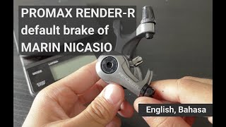 Review PROMAX RENDERR mechanical disc brakes [upl. by Enoid]