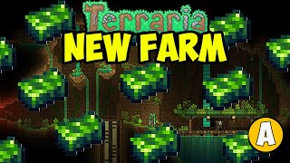 Terraria 1449 how to get CHLOROPHYTE ORE EASY  Terraria Farm Chlorophyte Ore [upl. by Wendeline700]