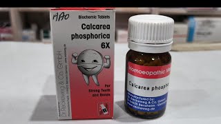 Calcarea phosphorica 6x tablet  Homeopathyuses benefits amp side effects by Dr Shbbir [upl. by Tegdig977]