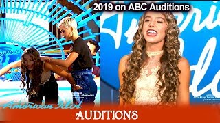 Peach Martine an Overachiever sings “Zombie” Is She A Robot  American Idol 2019 Auditions [upl. by Bamford907]