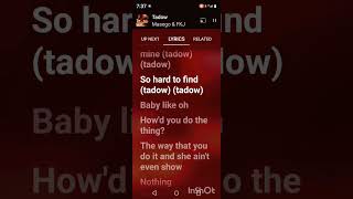 Tadow lyrics [upl. by Scammon]