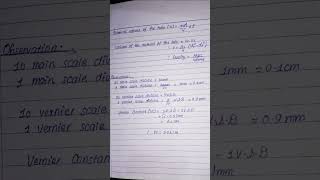 Class 11 Physics Practical Of Vernier caliper in practical cop  🔥🔥🔥🔥 class11th StudyWithRiBka [upl. by Id]