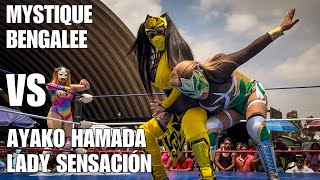 Mystique BengaLee vs Ayako Hamada Lady Sensación  Lucha Libre Femenil 2024  Wrestling  Catfight [upl. by Annatnas]