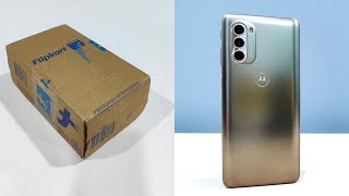 Motorola G51 5G Bright Silver Unboxing and First Impressions [upl. by Godfry318]