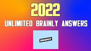 How To See Unlimited Brainly Answers No Account 2022 [upl. by Airetnuhs45]