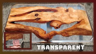 ein Tisch aus Holz und Epoxid Harz  transparent River Table Epoxy Resin [upl. by Quill]