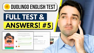 Duolingo English Test 2024  Full Test amp Answers 5  Test Yourself [upl. by Sirad339]