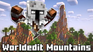 How to Transform Any Terrain into Epic Lore Friendly Mountains  Minecraft Worldedit Tutorial [upl. by Iew488]