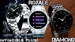 Fireboltt Royale vs Fireboltt Diamond vs Fireboltt Invincible plus  Storege  tws  games amoled [upl. by Noremac931]