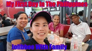 My First Day In The PhilippinesFirst Meal At Jolibbee The Street Of Metro Manila Philippines Life [upl. by Doe954]