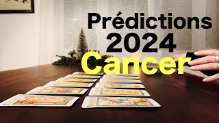 Cancer  Prédictions pour l’année 2024  Taroscope annuel  Tirage de tarot [upl. by Nahama511]