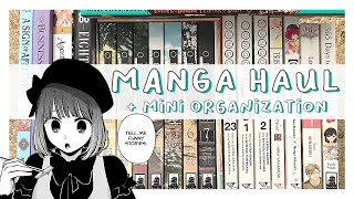 manga haul  shelf organization  60 VOLUMES [upl. by Witt]