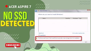 ACER Aspire 7  No SSD detected  FIX [upl. by Acker]