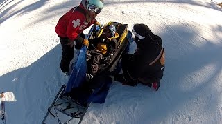 HORRIFIC SKI CRASH  7 yr old  NOT GRAPHIC [upl. by Niram]