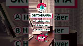 gramáticaespañol quiz testdeculturageneral ortofrafía culturageneral preguntasculturales [upl. by Revert]