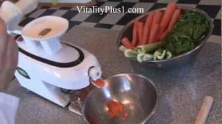 Green Star 5000 Elite Juice Extractor Demo [upl. by Ethbinium151]