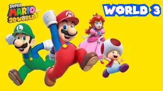 Super Mario 3D World  World 3  100  Nintendo Switch Gameplay Walkthrough [upl. by Atiekan]