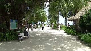 KUREDU Maldives central street shops welcoming guests [upl. by Mayworm]